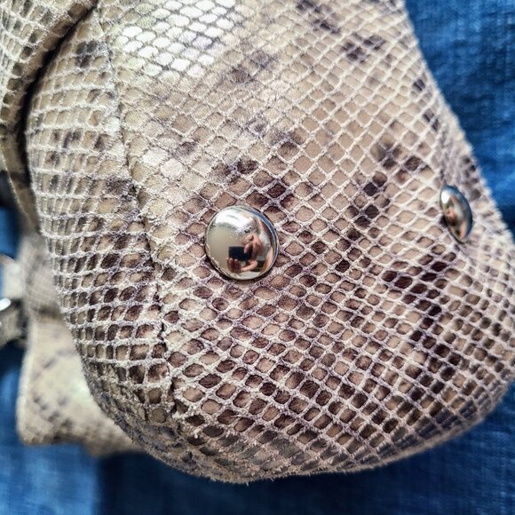 Mint Condition Y2K COACH F19679 Soho Pythoin Embossed Leather Shoulder/ Tote Bag - Picture 8 of 14